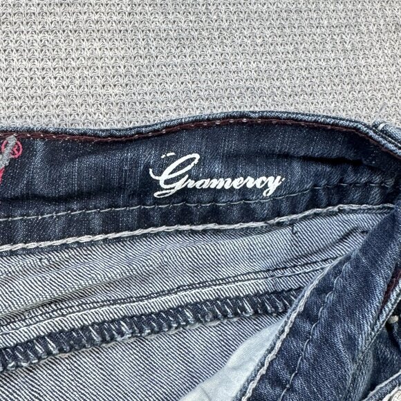 Hydraulic Womens Blue Denim Gramercy Denim Capri Jeans Low Rise Pink Size 5/6 - Picture 7 of 14